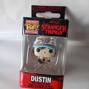 Funko Stranger Things Dustin Keychain with Blue Cap